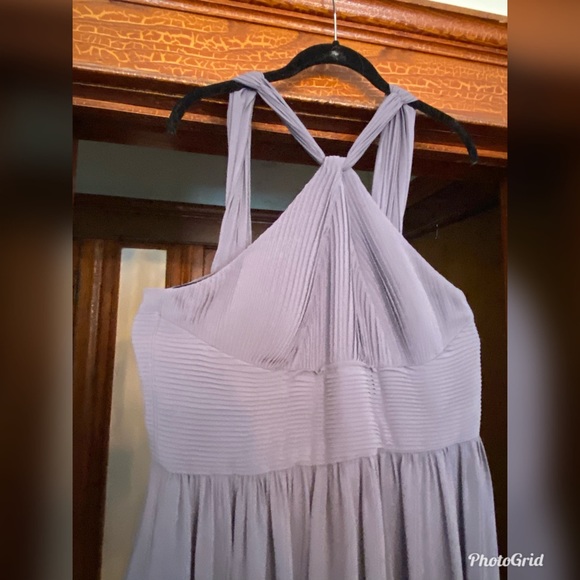 Slate & Willow- Charcoal Hayley Halter Gown - Picture 4 of 9